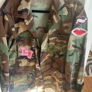 PCH the Label Authentic Up Cycled Military Jacket SIZE L Brand New